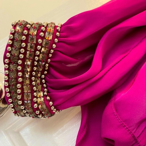 ✨Host Pick✨Silk Wrist Detailed 80’s Style Blouse - Picture 4 of 17